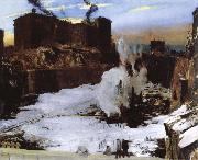 George Bellows pennsylvania station excavation oil painting artist